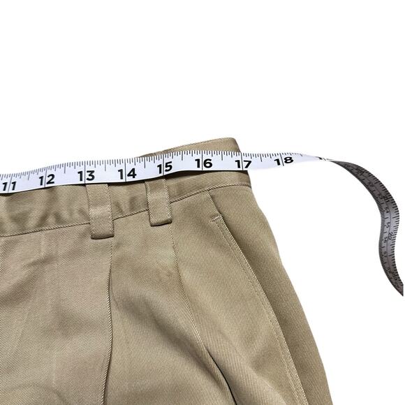 Tommy Bahama Khaki Pleated Front Men's Shorts 100% Silk Size 34 - Picture 5 of 5